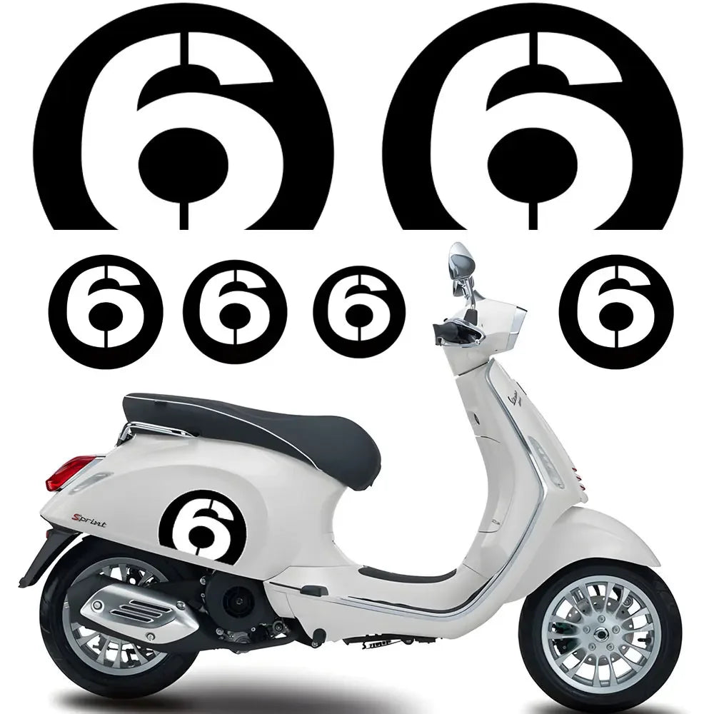 For VESPA Motorcycle Helmet Car Body Stickers Moto Accessories Waterproof GTS GTV LX LXV Sprint Primavera 125 150 200 250 300